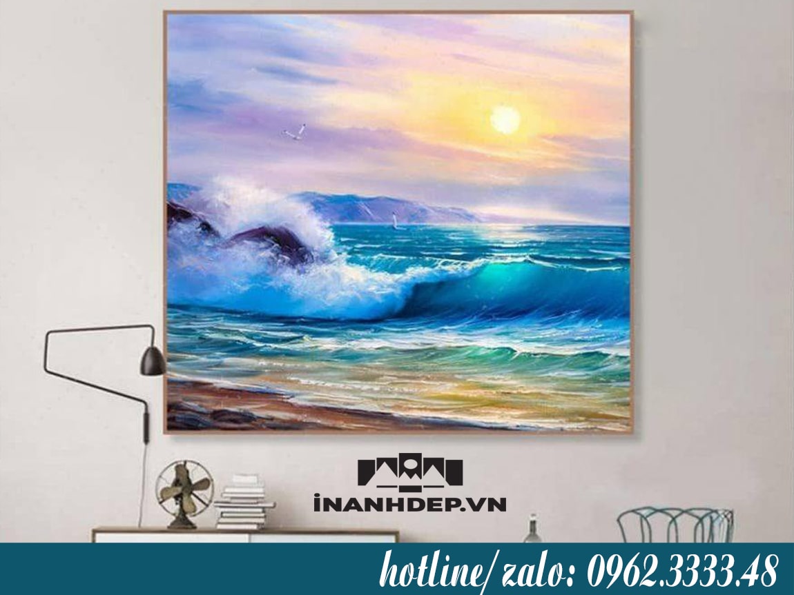 Ý nghĩa tuyệt đẹp của những bức tranh về biển  Tranh Sơn Dầu Minh Hưng   1 TPHCMtranh vẽ tay 100 sơn dầu