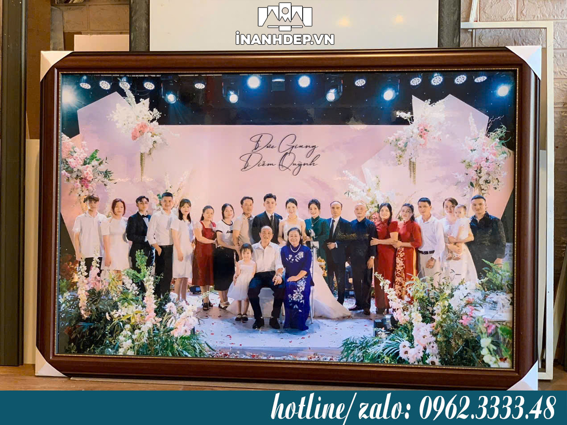 ảnh gia đình khổ lớn kèm khung