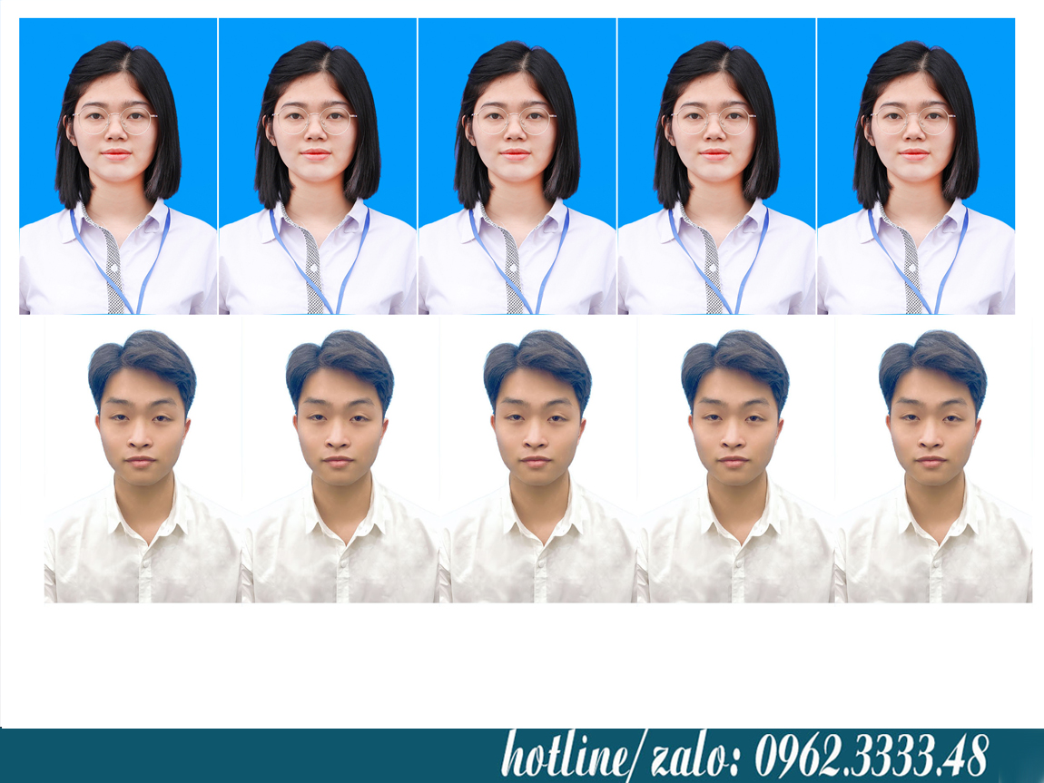 in ảnh thẻ nền trắng