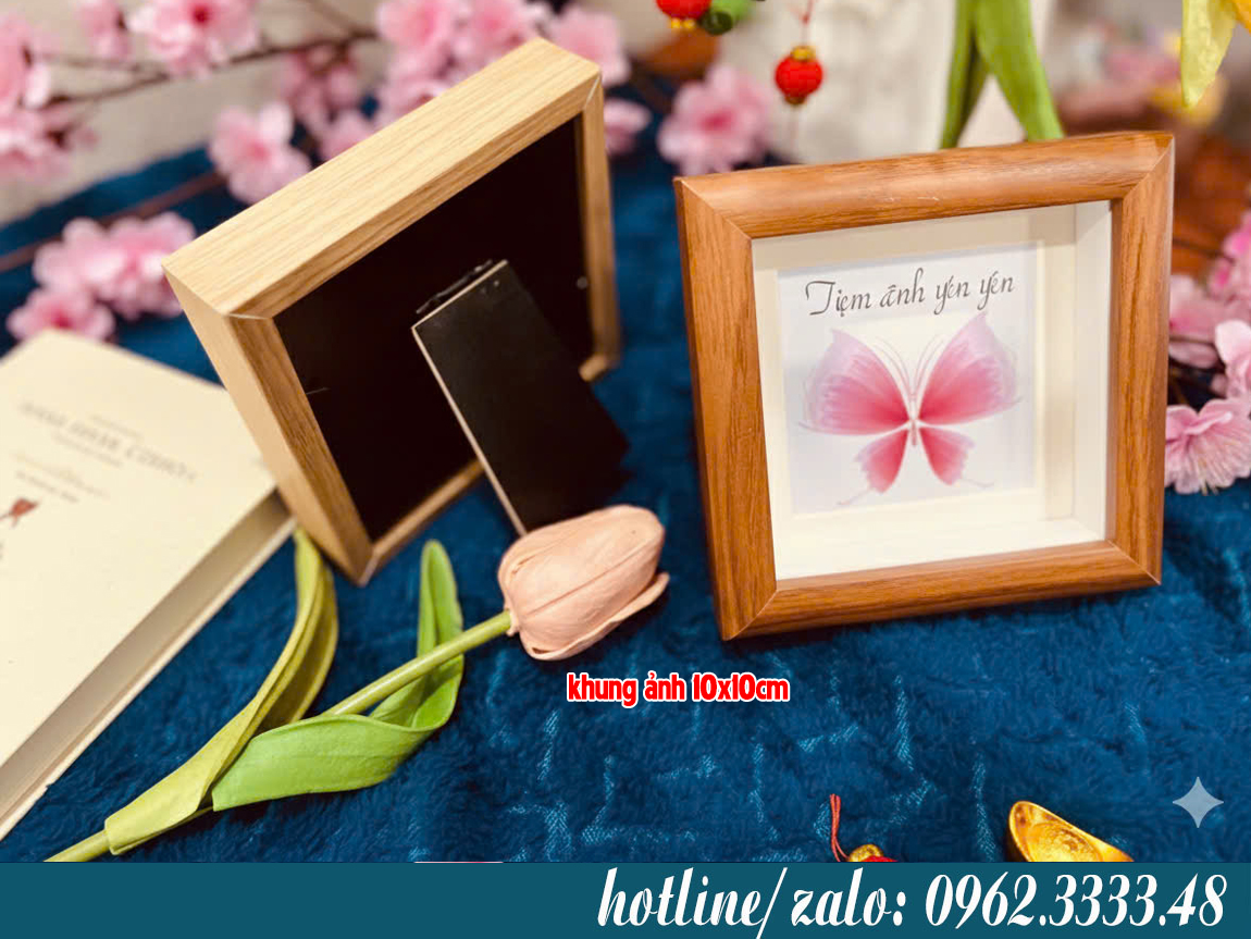 khung ảnh 10x10 gỗ