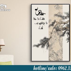 tranh thư pháp